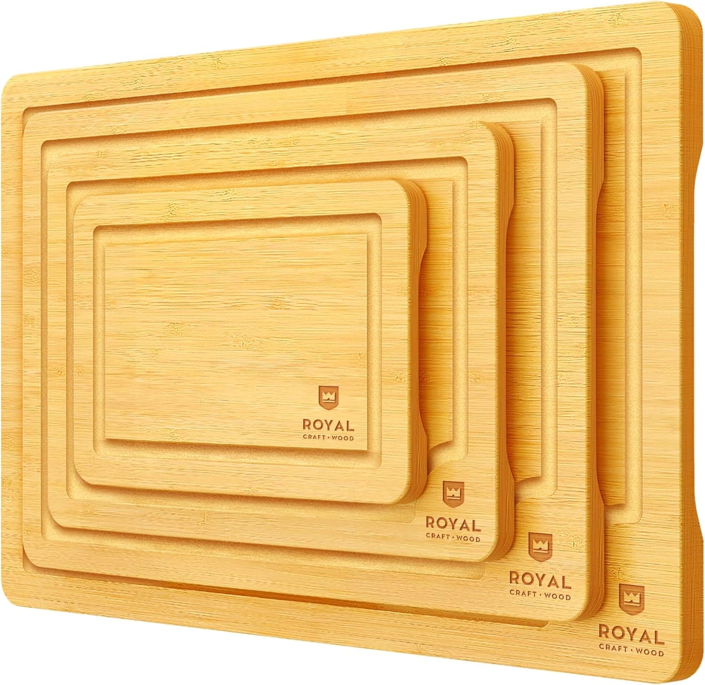 Cutting Board Set of 4, Bamboo