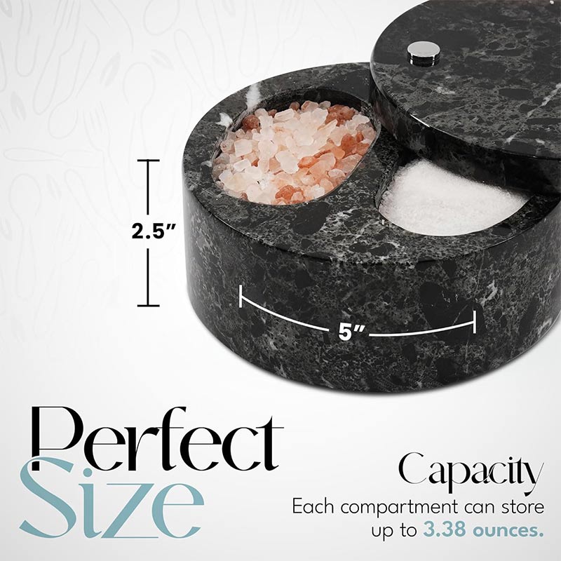 Ideal Salt and Pepper Bowl with two compartments-3