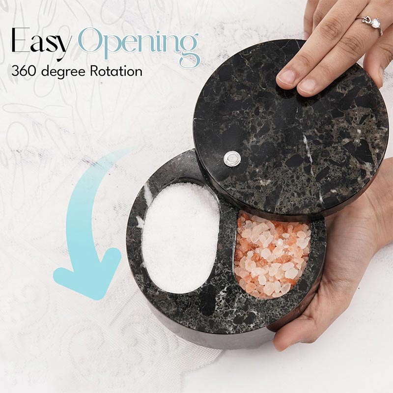 Ideal Salt and Pepper Bowl with two compartments-4