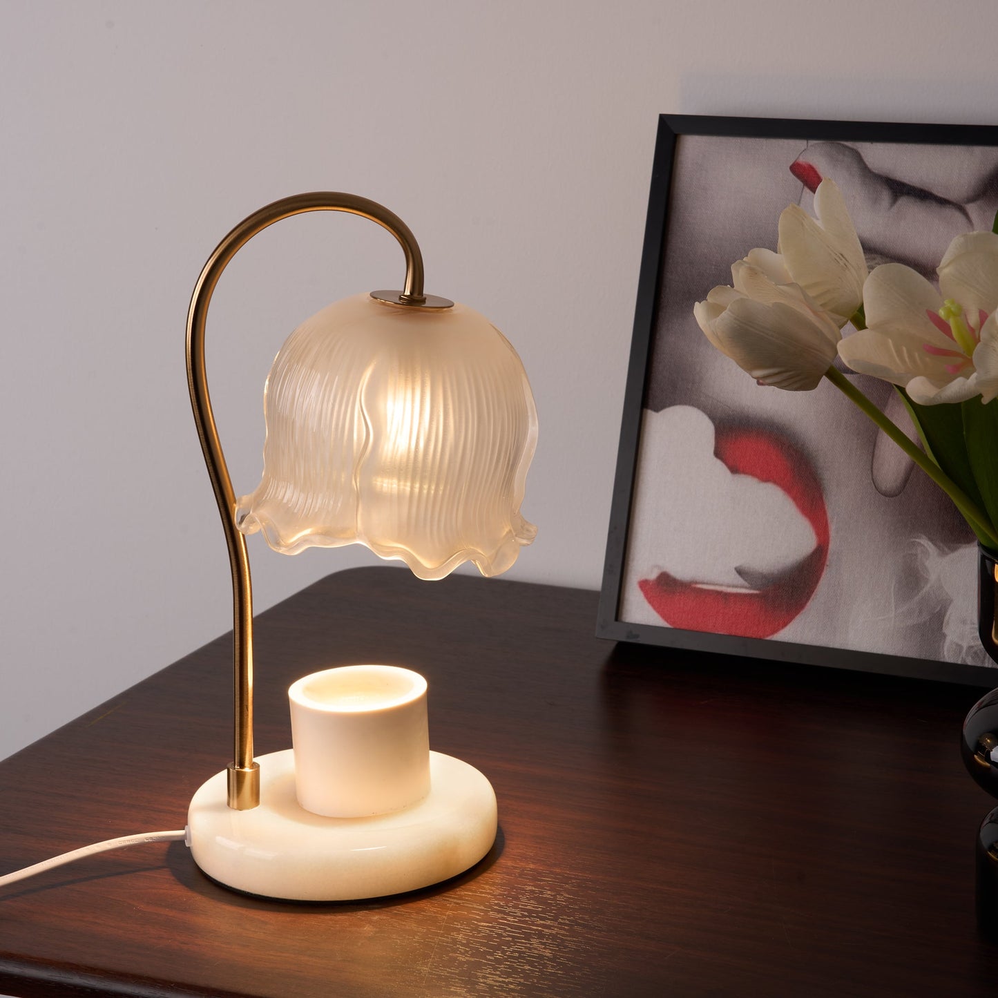 Lily of the Valley Candle Warmer-2