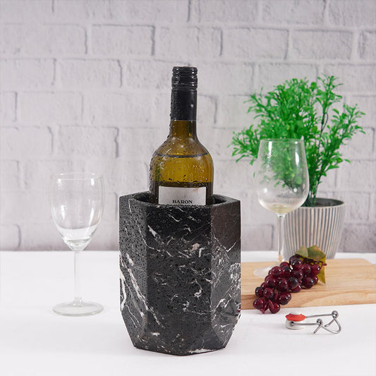 Marble Wine Cooler For Champagne - Wine Bottle Holder & Beverage Cooler-0