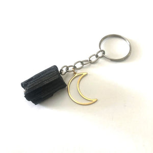 Black Tourmaline Protection Keychain