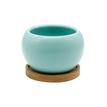 Load image into Gallery viewer, Small Round Planter, Blue
