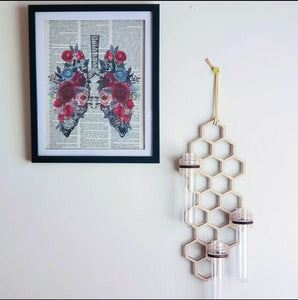 Vintage Lungs Floral Wall Art